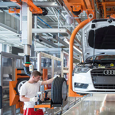 Audi lifting axle