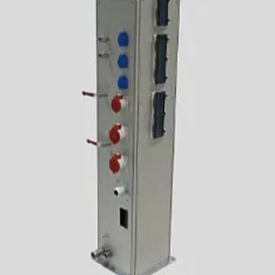 Energy column floor mounting
