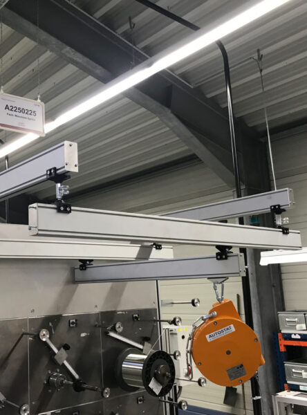 Coil handling lifting systems rail systems Eepos Nano rails