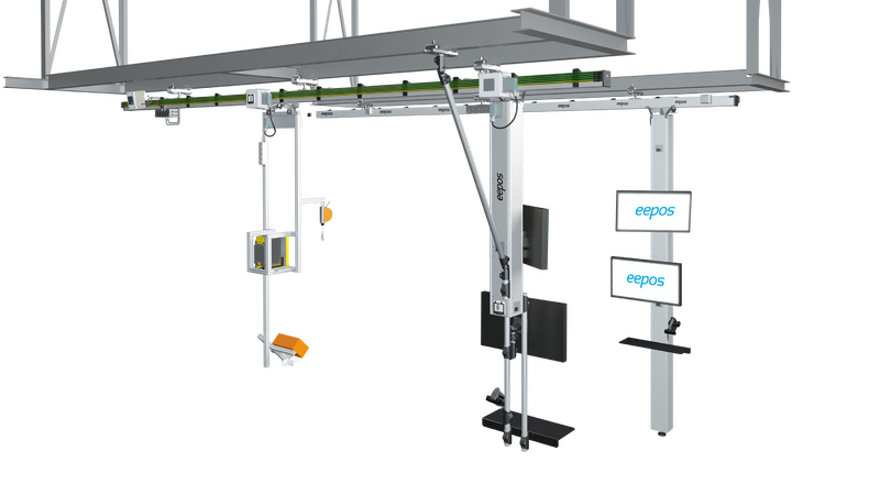 eepos line BOK system crane system lifting axes rail systems lifting crane aluminium